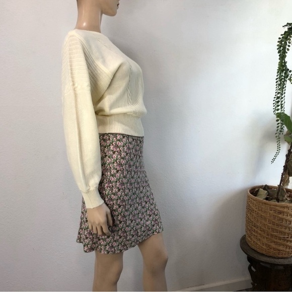 Audrey3+1 mini floral skirt elastic waist - Picture 5 of 16